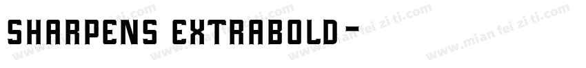 sharpens extrabold字体转换